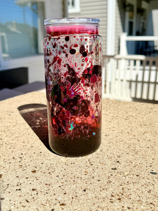 Premade 20oz: Blood Hands Drip Holographic Cup