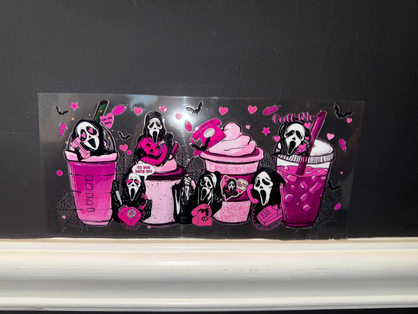 Scream Pink 20oz cup wrap